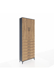 Arges Dolap 3 Raflı 7 Çekmeceli 2 Kapaklı 88x30x243 - S33M211V6A