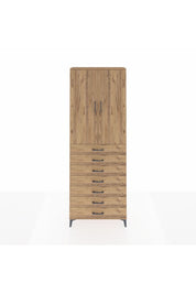 Arges Dolap 3 Raflı 7 Çekmeceli 2 Kapaklı 88x30x243 - S33M211V9A