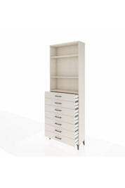 Arges Dolap 3 Raflı 7 Çekmeceli 88x30x243 - S33M212V1A