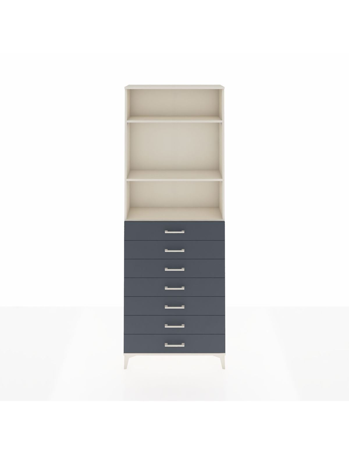 Arges Dolap 3 Raflı 7 Çekmeceli 88x30x243 - S33M212V2A