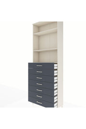 Arges Dolap 3 Raflı 7 Çekmeceli 88x30x243 - S33M212V2A