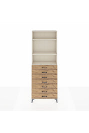 Arges Dolap 3 Raflı 7 Çekmeceli 88x30x243 - S33M212V3A