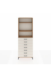 Arges Dolap 3 Raflı 7 Çekmeceli 88x30x243 - S33M212V7A