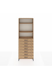 Arges Dolap 3 Raflı 7 Çekmeceli 88x30x243 - S33M212V9A