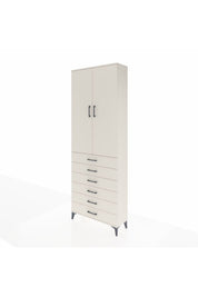 Arges Dolap 3 Raflı 6 Çekmeceli 2 Kapaklı 88x30x243 - S33M213V1A