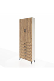 Arges Dolap 3 Raflı 6 Çekmeceli 2 Kapaklı 88x30x243 - S33M213V3A