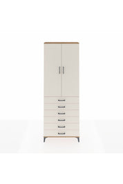 Arges Dolap 3 Raflı 6 Çekmeceli 2 Kapaklı 88x30x243 - S33M213V7A