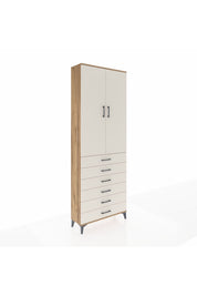 Arges Dolap 3 Raflı 6 Çekmeceli 2 Kapaklı 88x30x243 - S33M213V7A
