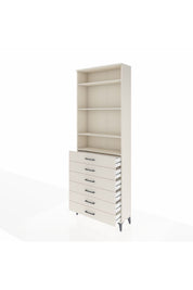 Arges Dolap 4 Raflı 6 Çekmeceli 88x30x243 - S33M214V1A