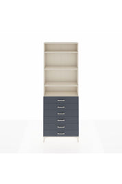 Arges Dolap 4 Raflı 6 Çekmeceli 88x30x243 - S33M214V2A