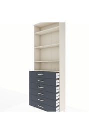 Arges Dolap 4 Raflı 6 Çekmeceli 88x30x243 - S33M214V2A
