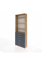 Arges Dolap 4 Raflı 6 Çekmeceli 88x30x243 - S33M214V8A