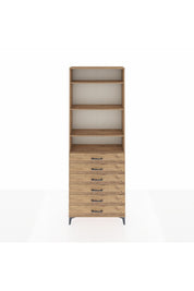 Arges Dolap 4 Raflı 6 Çekmeceli 88x30x243 - S33M214V9A