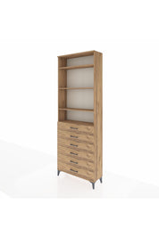 Arges Dolap 4 Raflı 6 Çekmeceli 88x30x243 - S33M214V9A