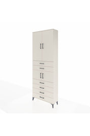 Arges Dolap 4 Raflı 6 Çekmeceli 4 Kapaklı 88x30x243 - S33M215V1A