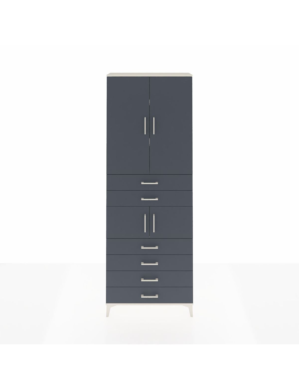 Arges Dolap 4 Raflı 6 Çekmeceli 4 Kapaklı 88x30x243 - S33M215V2A