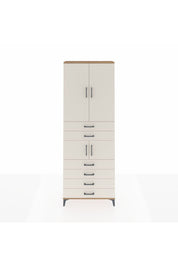 Arges Dolap 4 Raflı 6 Çekmeceli 4 Kapaklı 88x30x243 - S33M215V7A