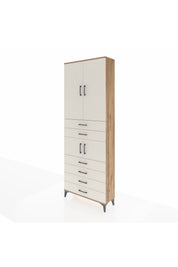 Arges Dolap 4 Raflı 6 Çekmeceli 4 Kapaklı 88x30x243 - S33M215V7A