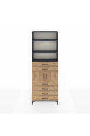 Arges Dolap 4 Raflı 6 Çekmeceli 2 Kapaklı 88x30x243 - S33M216V6A