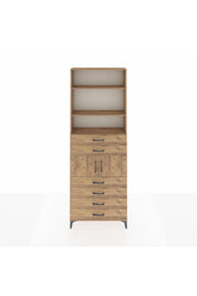 Arges Dolap 4 Raflı 6 Çekmeceli 2 Kapaklı 88x30x243 - S33M216V9A