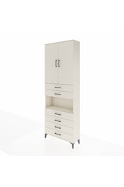 Arges Dolap 4 Raflı 6 Çekmeceli 2 Kapaklı 88x30x243 - S33M217V1A
