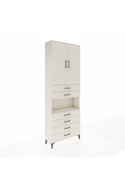 Arges Dolap 4 Raflı 6 Çekmeceli 2 Kapaklı 88x30x243 - S33M217V1A