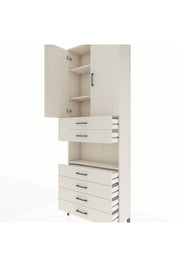 Arges Dolap 4 Raflı 6 Çekmeceli 2 Kapaklı 88x30x243 - S33M217V1A