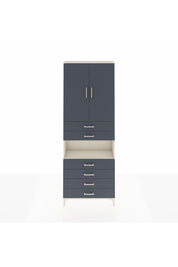 Arges Dolap 4 Raflı 6 Çekmeceli 2 Kapaklı 88x30x243 - S33M217V2A