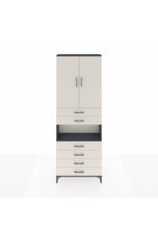 Arges Dolap 4 Raflı 6 Çekmeceli 2 Kapaklı 88x30x243 - S33M217V4A