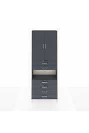 Arges Dolap 4 Raflı 6 Çekmeceli 2 Kapaklı 88x30x243 - S33M217V5A