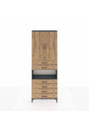Arges Dolap 4 Raflı 6 Çekmeceli 2 Kapaklı 88x30x243 - S33M217V6A