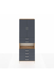 Arges Dolap 4 Raflı 6 Çekmeceli 2 Kapaklı 88x30x243 - S33M217V8A