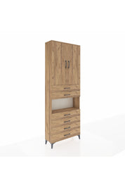 Arges Dolap 4 Raflı 6 Çekmeceli 2 Kapaklı 88x30x243 - S33M217V9A