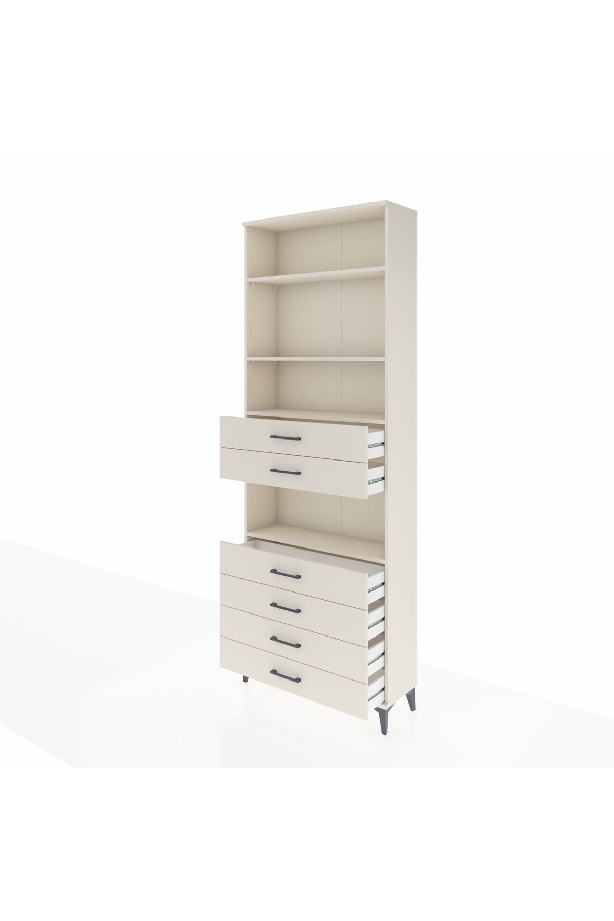 Arges Dolap 4 Raflı 6 Çekmeceli 88x30x243 - S33M218V1A