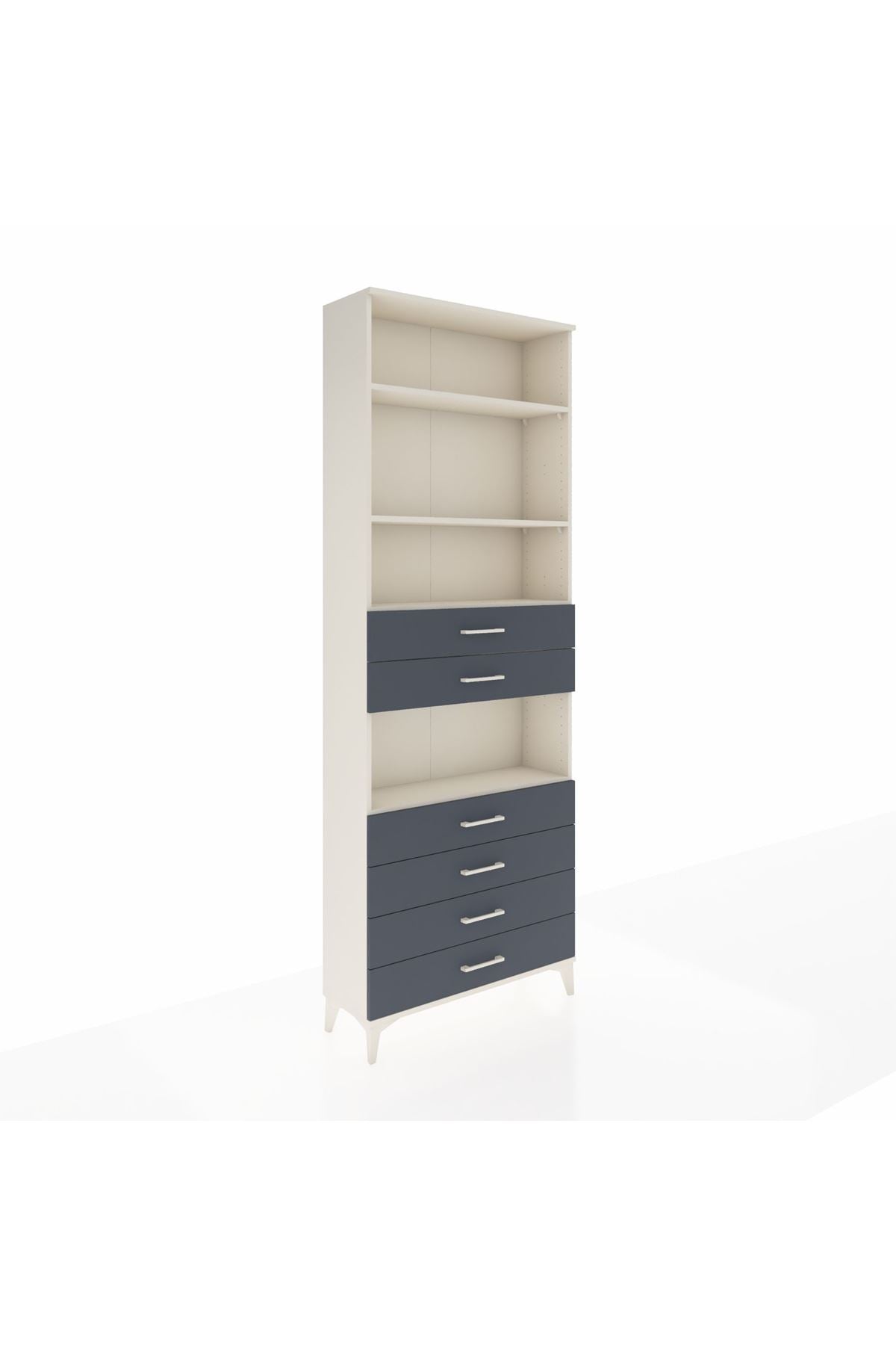 Arges Dolap 4 Raflı 6 Çekmeceli 88x30x243 - S33M218V2A