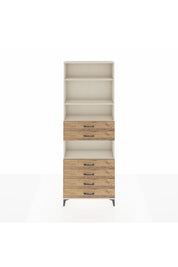 Arges Dolap 4 Raflı 6 Çekmeceli 88x30x243 - S33M218V3A