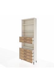 Arges Dolap 4 Raflı 6 Çekmeceli 88x30x243 - S33M218V3A