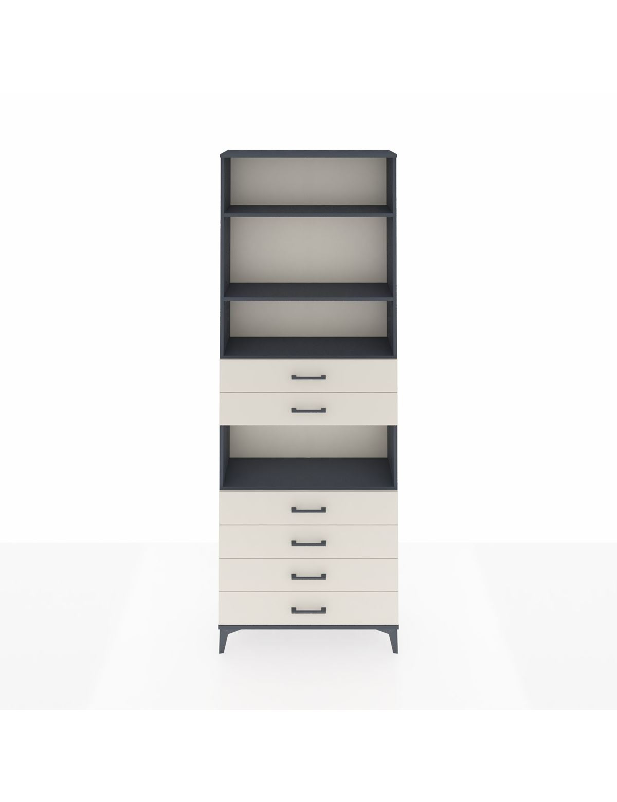Arges Dolap 4 Raflı 6 Çekmeceli 88x30x243 - S33M218V4A