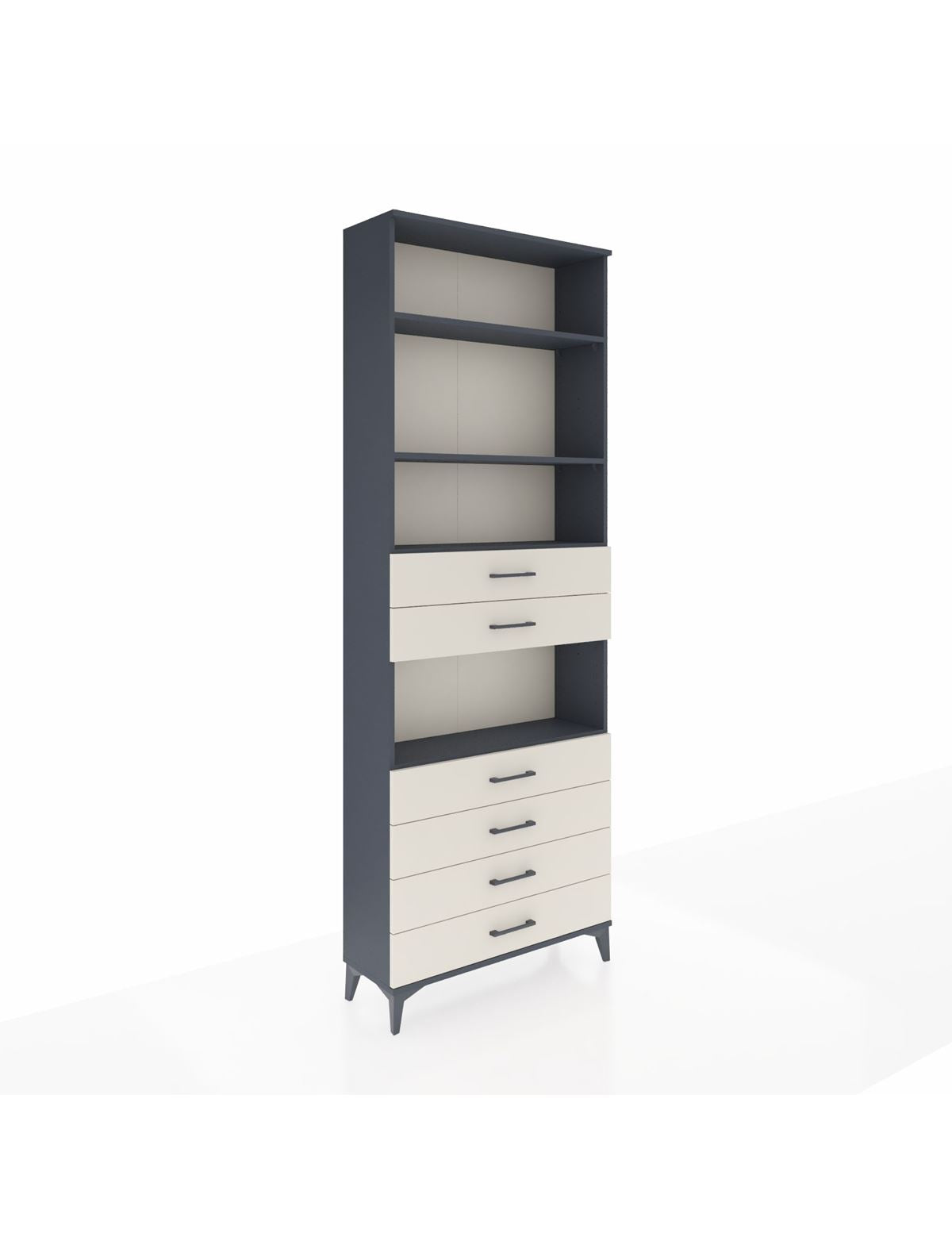 Arges Dolap 4 Raflı 6 Çekmeceli 88x30x243 - S33M218V4A