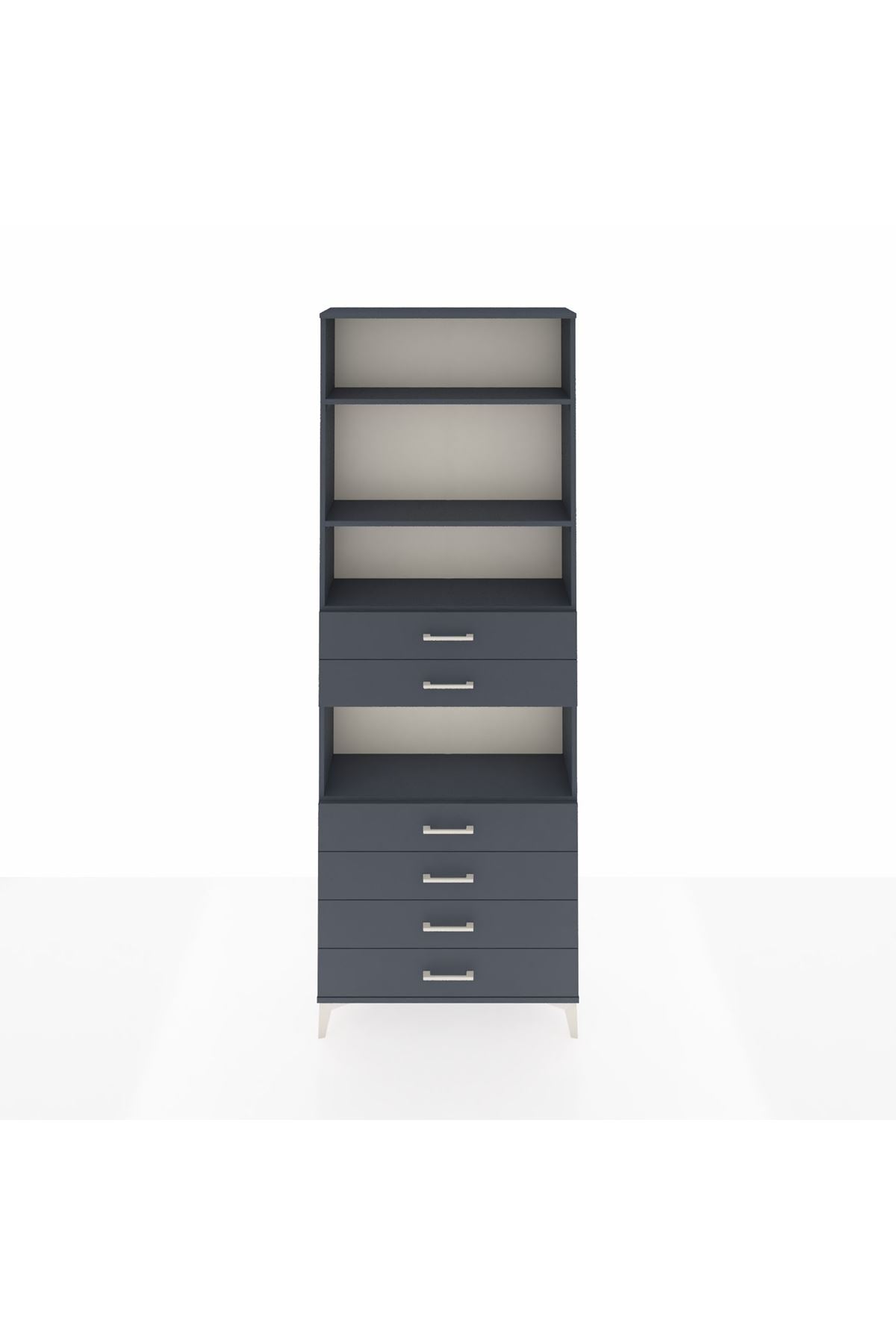 Arges Dolap 4 Raflı 6 Çekmeceli 88x30x243 - S33M218V5A