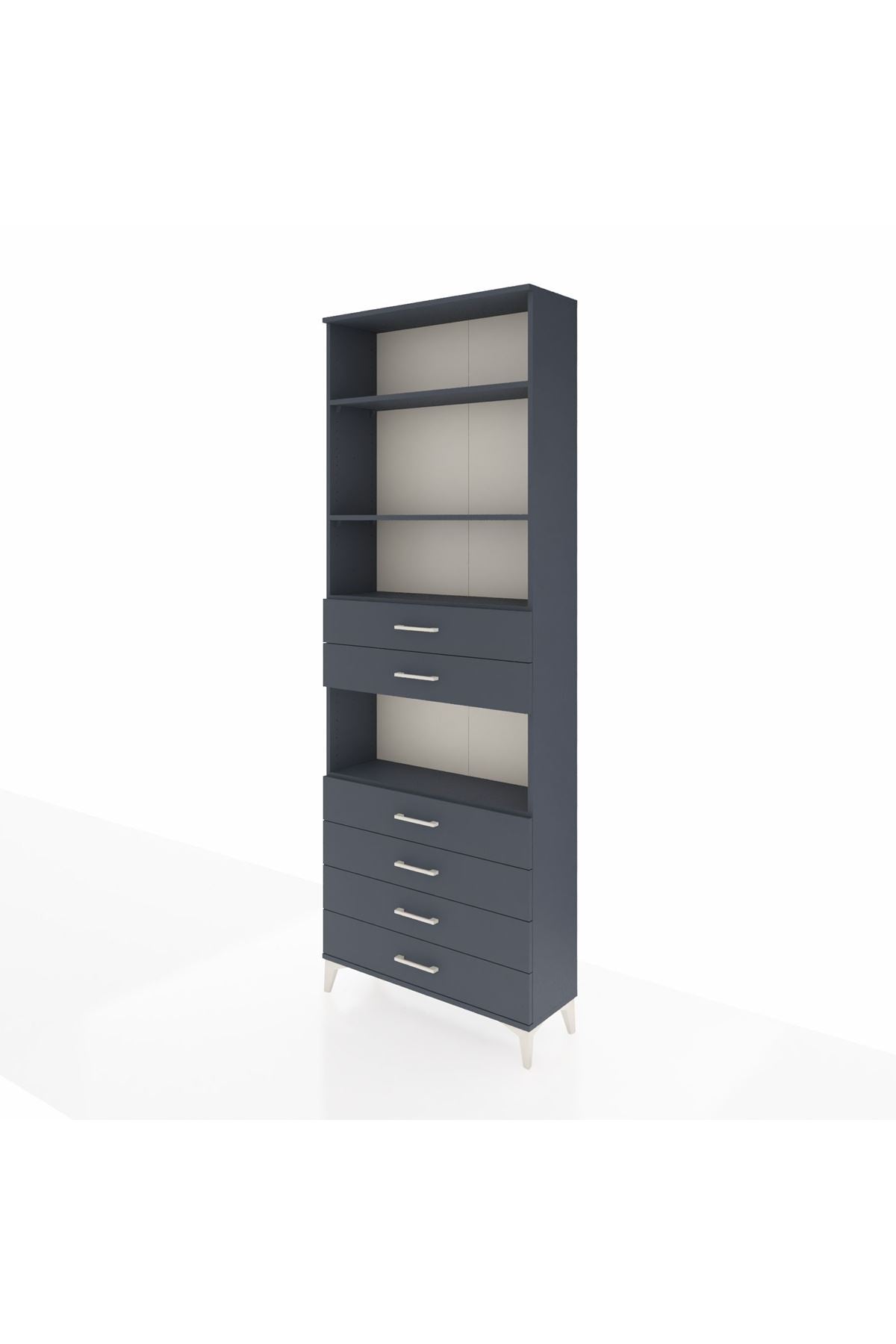 Arges Dolap 4 Raflı 6 Çekmeceli 88x30x243 - S33M218V5A