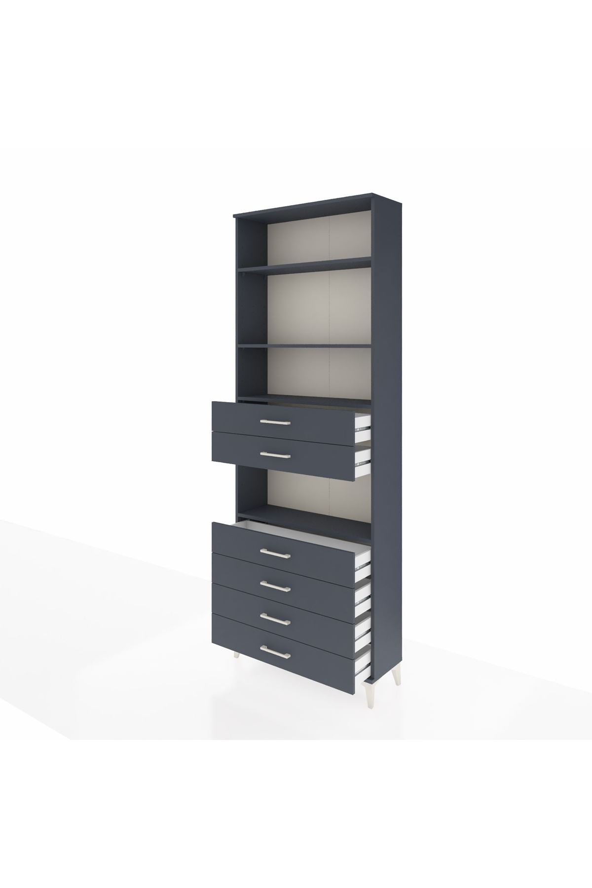 Arges Dolap 4 Raflı 6 Çekmeceli 88x30x243 - S33M218V5A