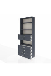 Arges Dolap 4 Raflı 6 Çekmeceli 88x30x243 - S33M218V5A