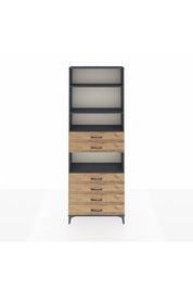 Arges Dolap 4 Raflı 6 Çekmeceli 88x30x243 - S33M218V6A