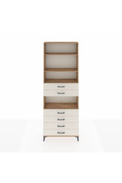 Arges Dolap 4 Raflı 6 Çekmeceli 88x30x243 - S33M218V7A