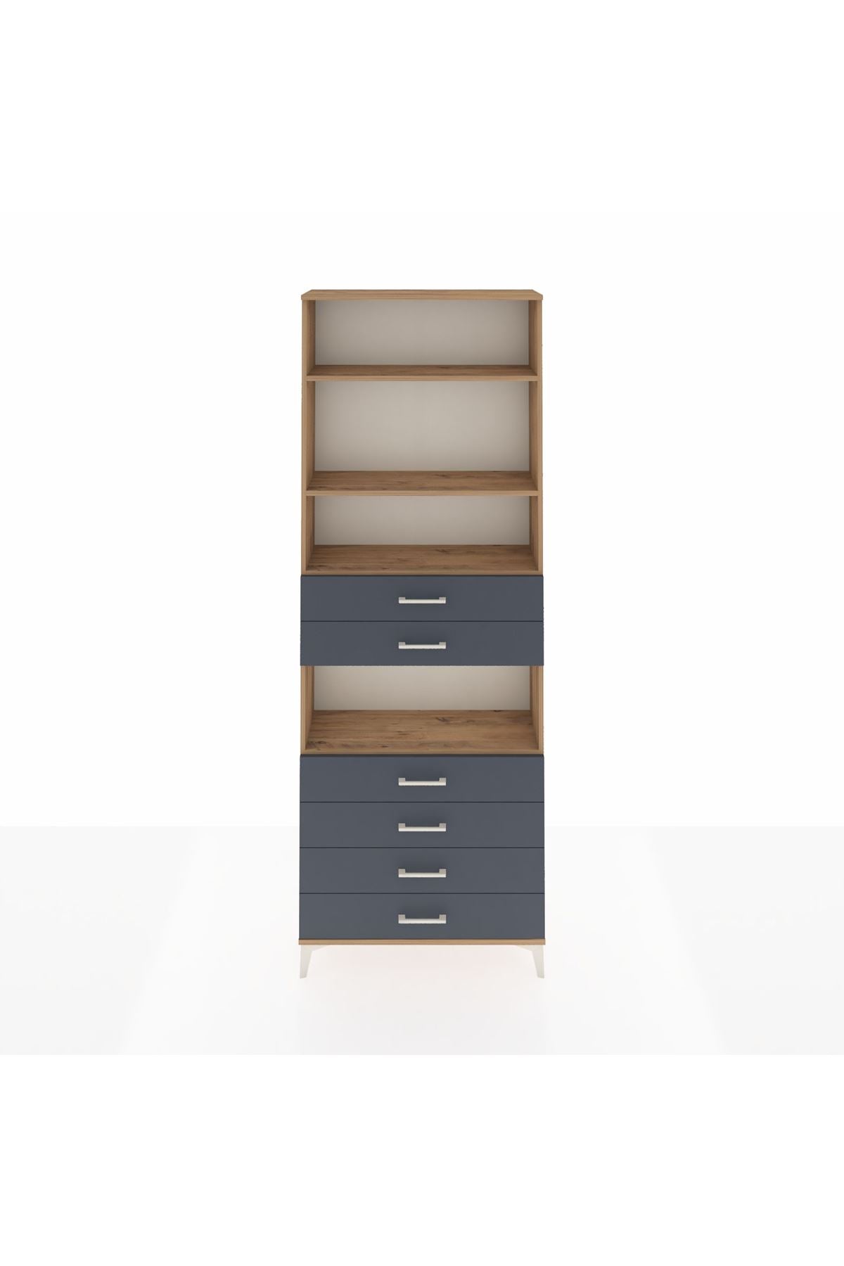 Arges Dolap 4 Raflı 6 Çekmeceli 88x30x243 - S33M218V8A