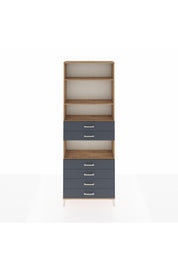 Arges Dolap 4 Raflı 6 Çekmeceli 88x30x243 - S33M218V8A