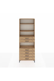 Arges Dolap 4 Raflı 6 Çekmeceli 88x30x243 - S33M218V9A