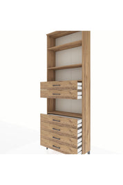 Arges Dolap 4 Raflı 6 Çekmeceli 88x30x243 - S33M218V9A