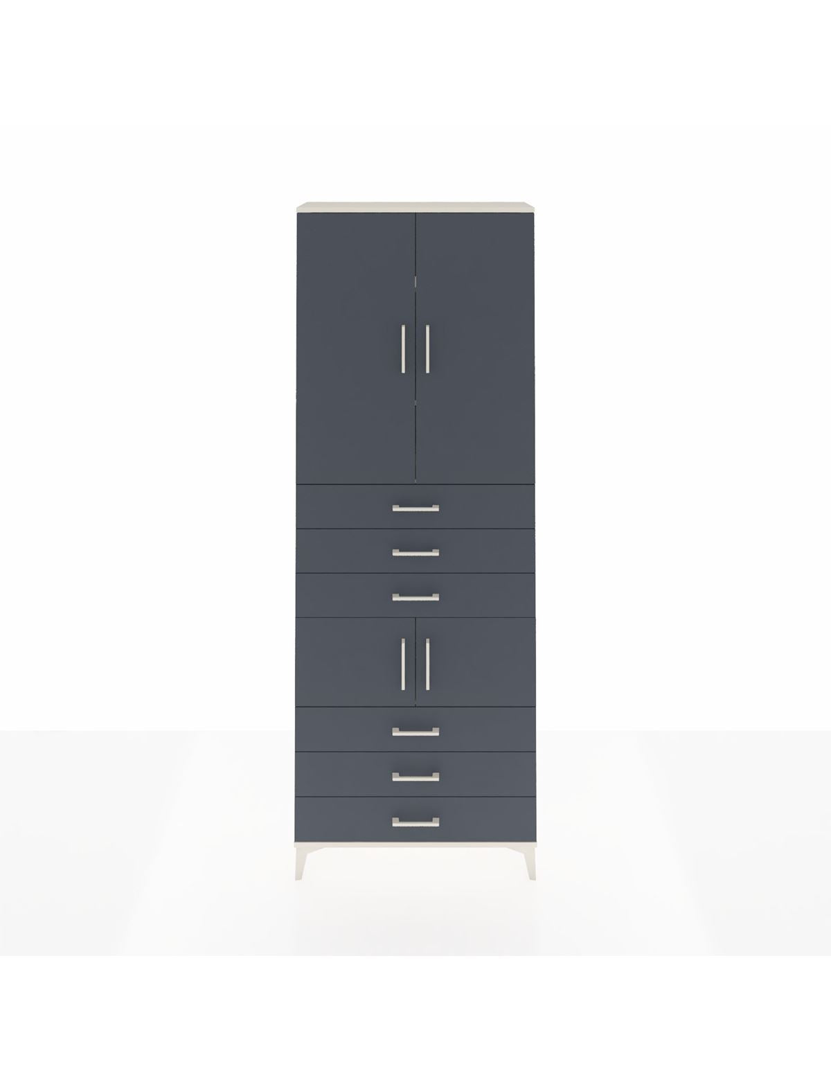 Arges Dolap 4 Raflı 6 Çekmeceli 4 Kapaklı 88x30x243 - S33M219V2A
